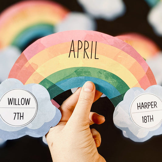 RAINBOW PARTY BIRTHDAY DISPLAY