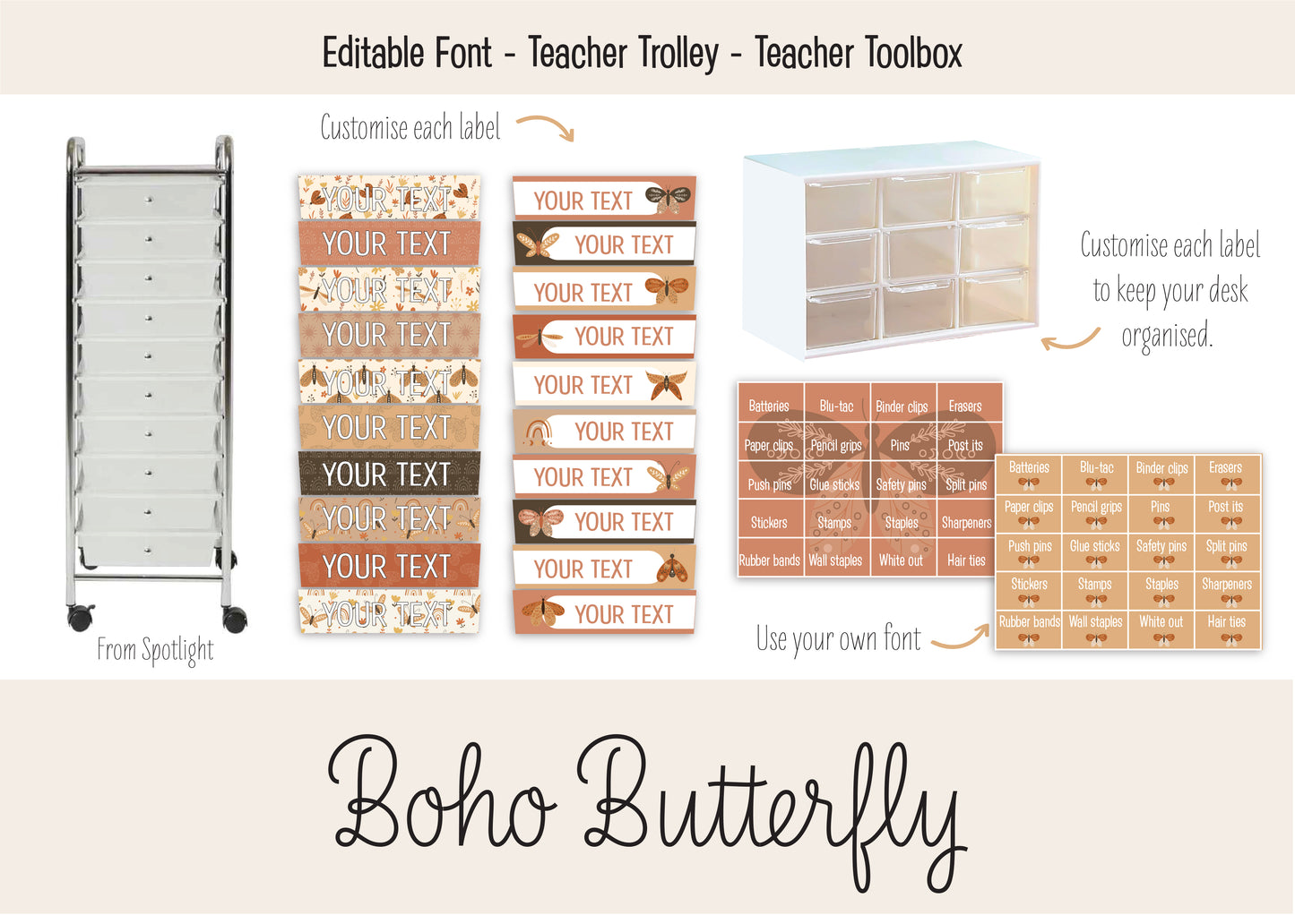 COMPLETE DECOR PACK - BOHO BUTTERFLY