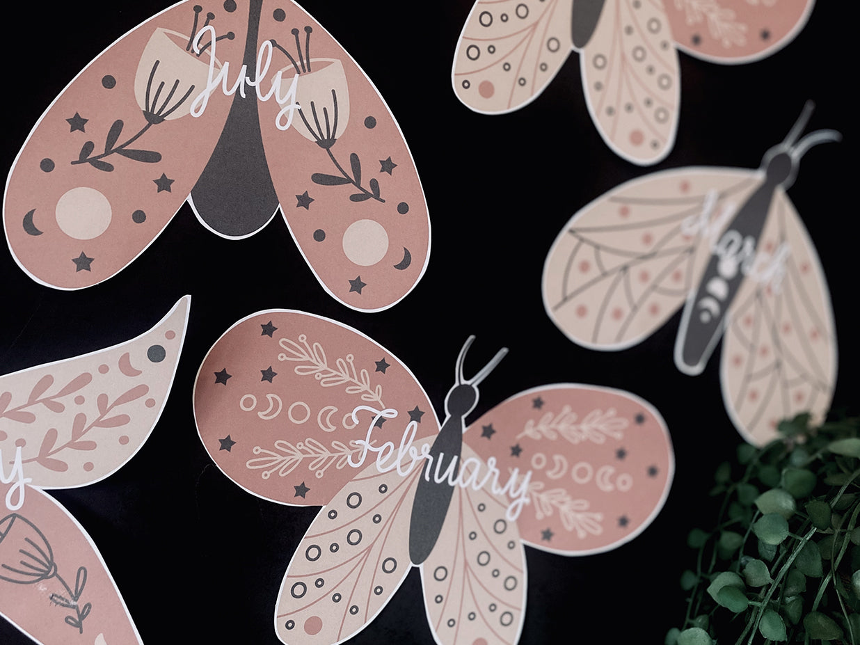 BOHO BUTTERFLY BIRTHDAY CHART