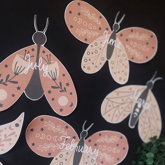 BOHO BUTTERFLY BIRTHDAY CHART