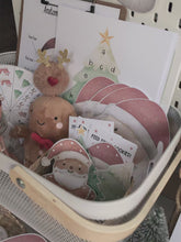 Load and play video in Gallery viewer, CHRISTMAS SANTA'S VILLAGE MORNING BASKET
