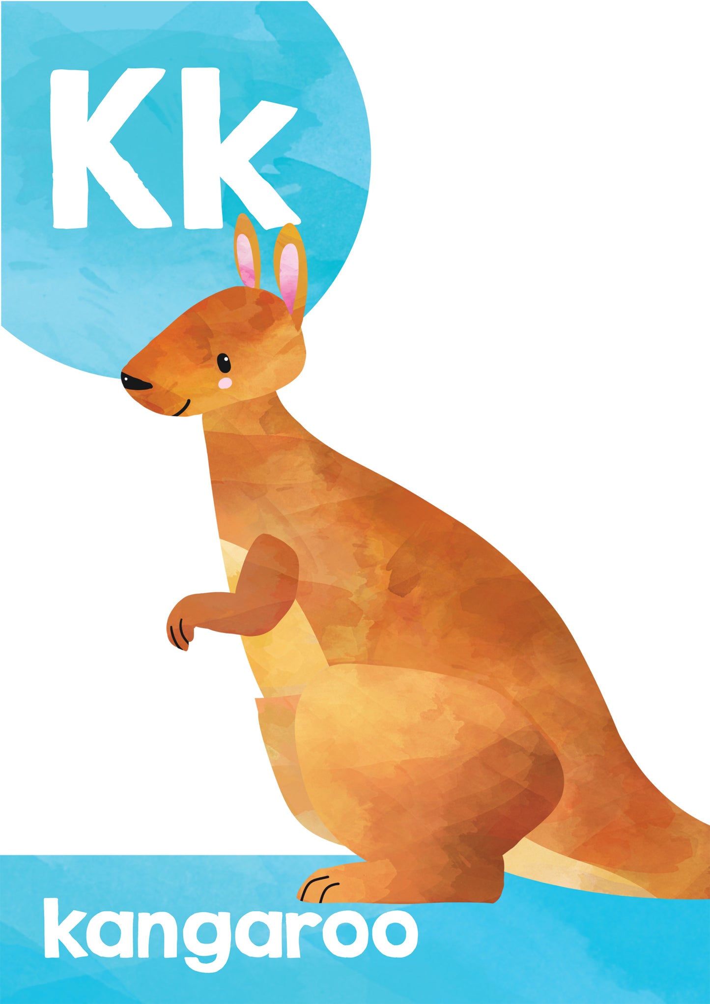 RAINBOW WATERCOLOUR ALPHABET POSTERS