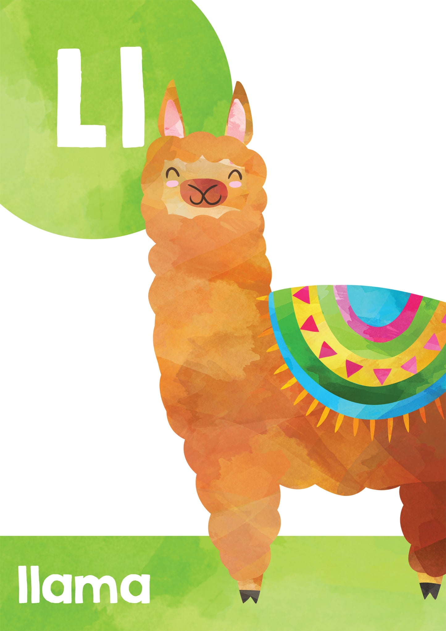 RAINBOW WATERCOLOUR ALPHABET POSTERS