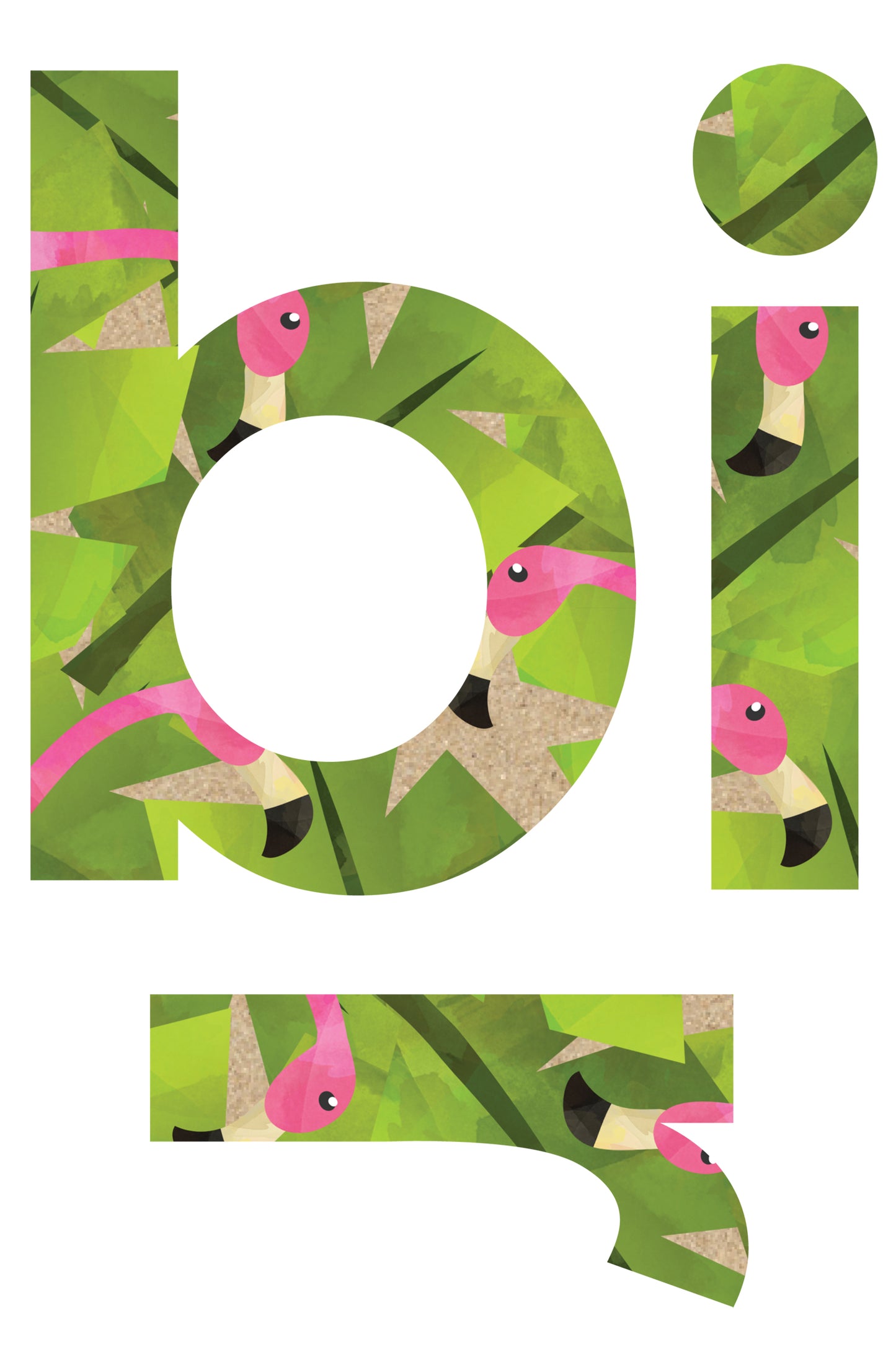 FLAMINGO BIRTHDAY DISPLAY