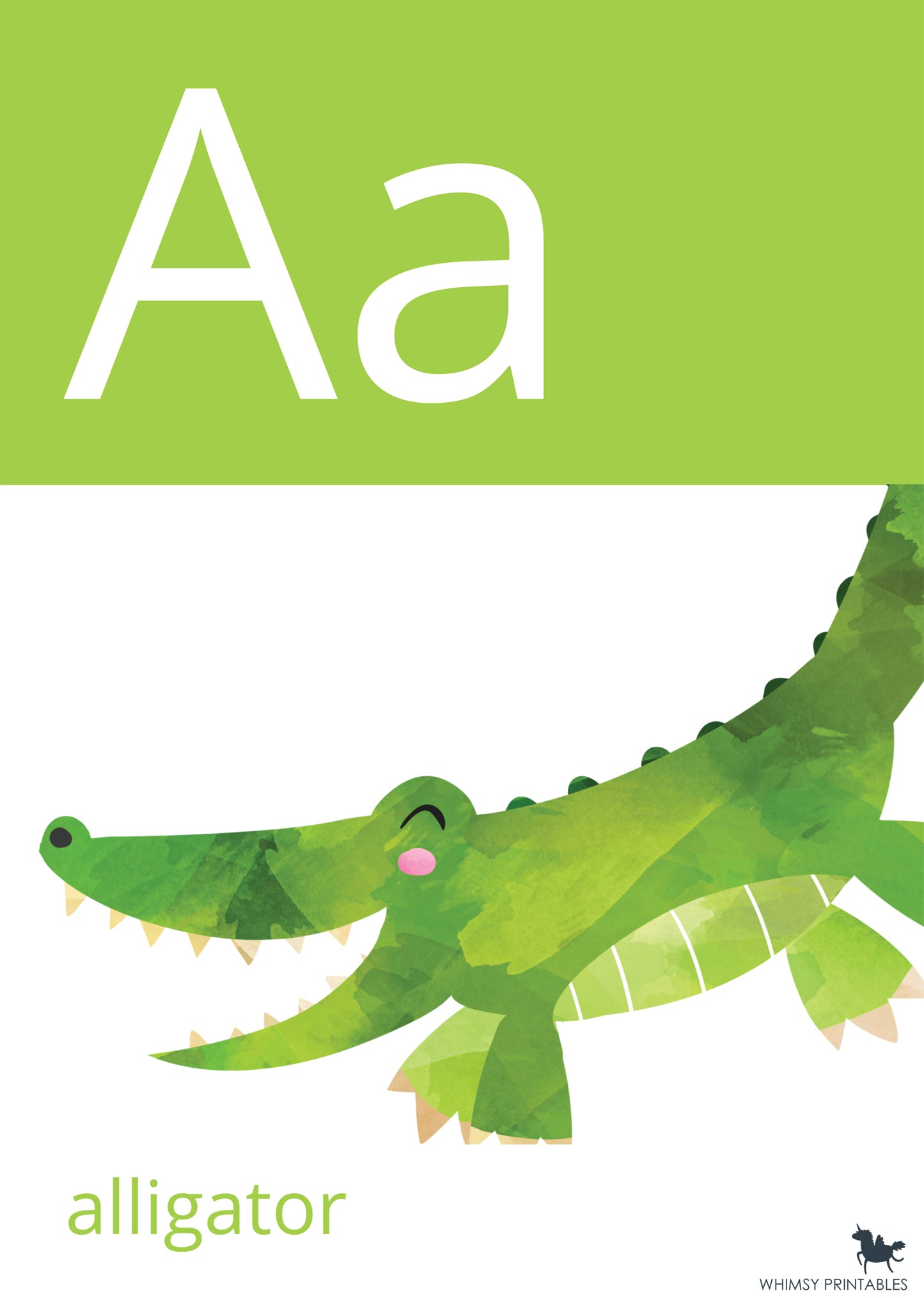 WATERCOLOUR ALPHABET POSTERS