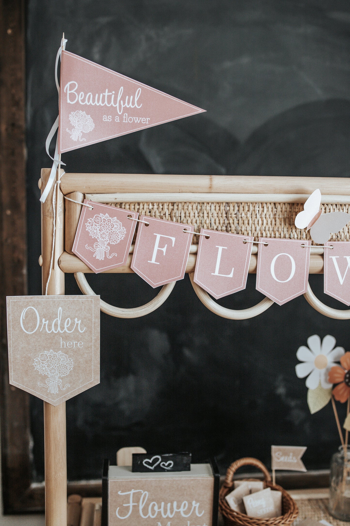 FLOWER MARKET DRAMATIC PLAY SET