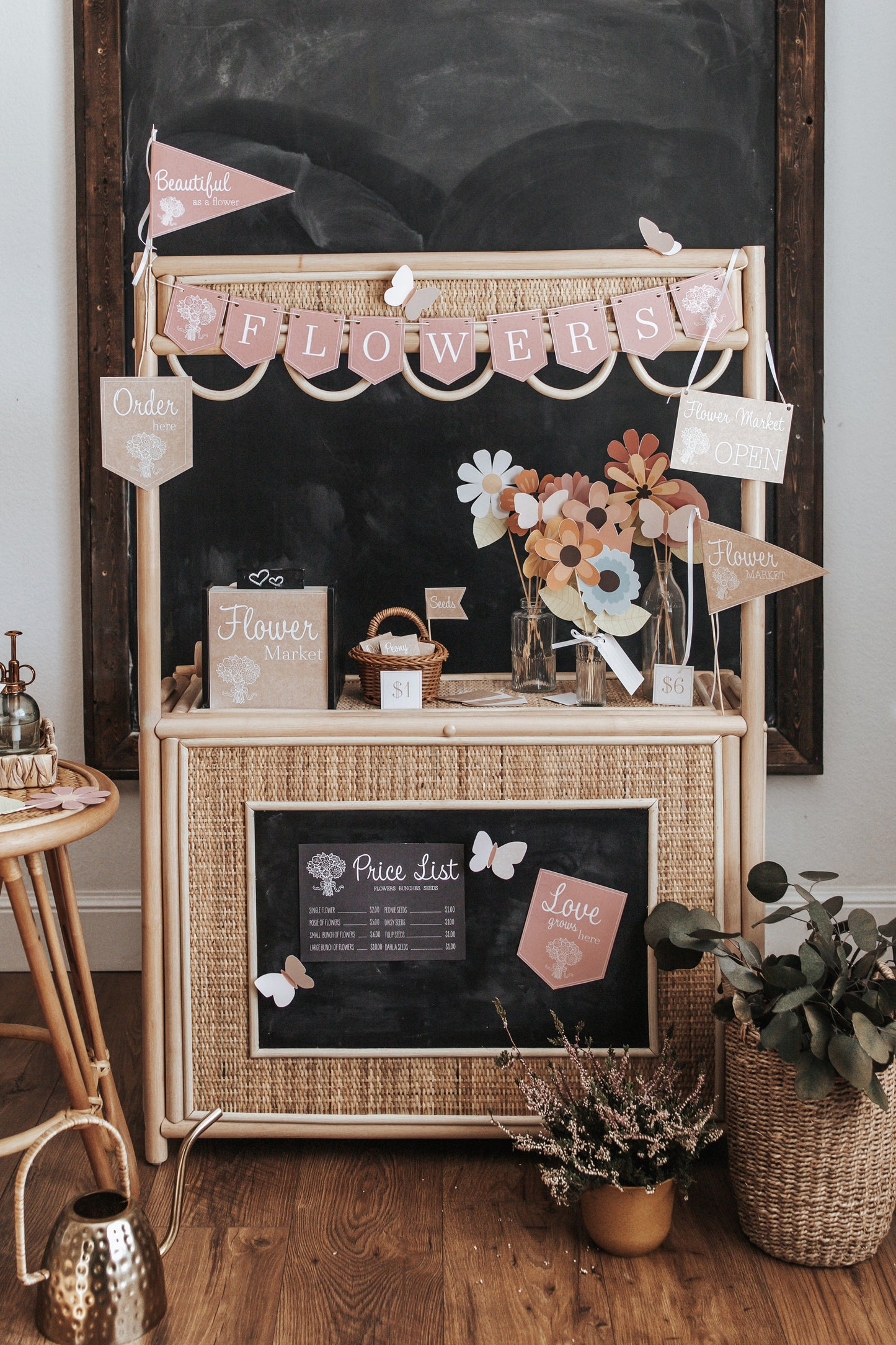 FLOWER MARKET DRAMATIC PLAY SET