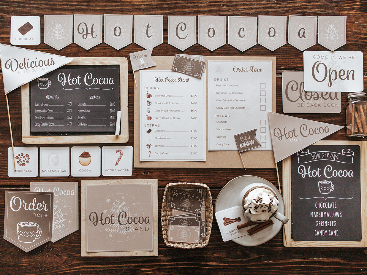 HOT COCOA STAND CHRISTMAS  DRAMATIC PLAY SET