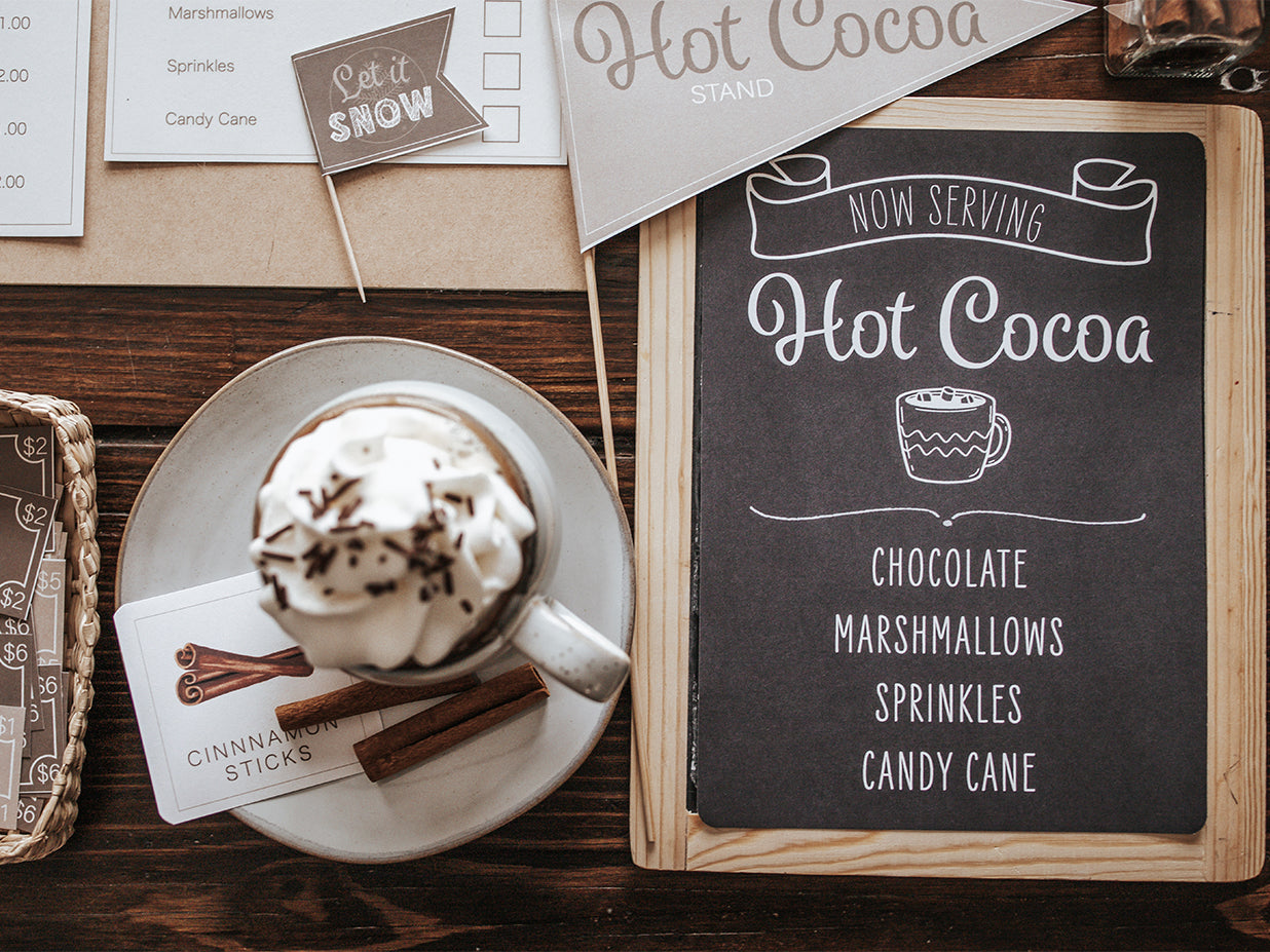 HOT COCOA STAND CHRISTMAS  DRAMATIC PLAY SET