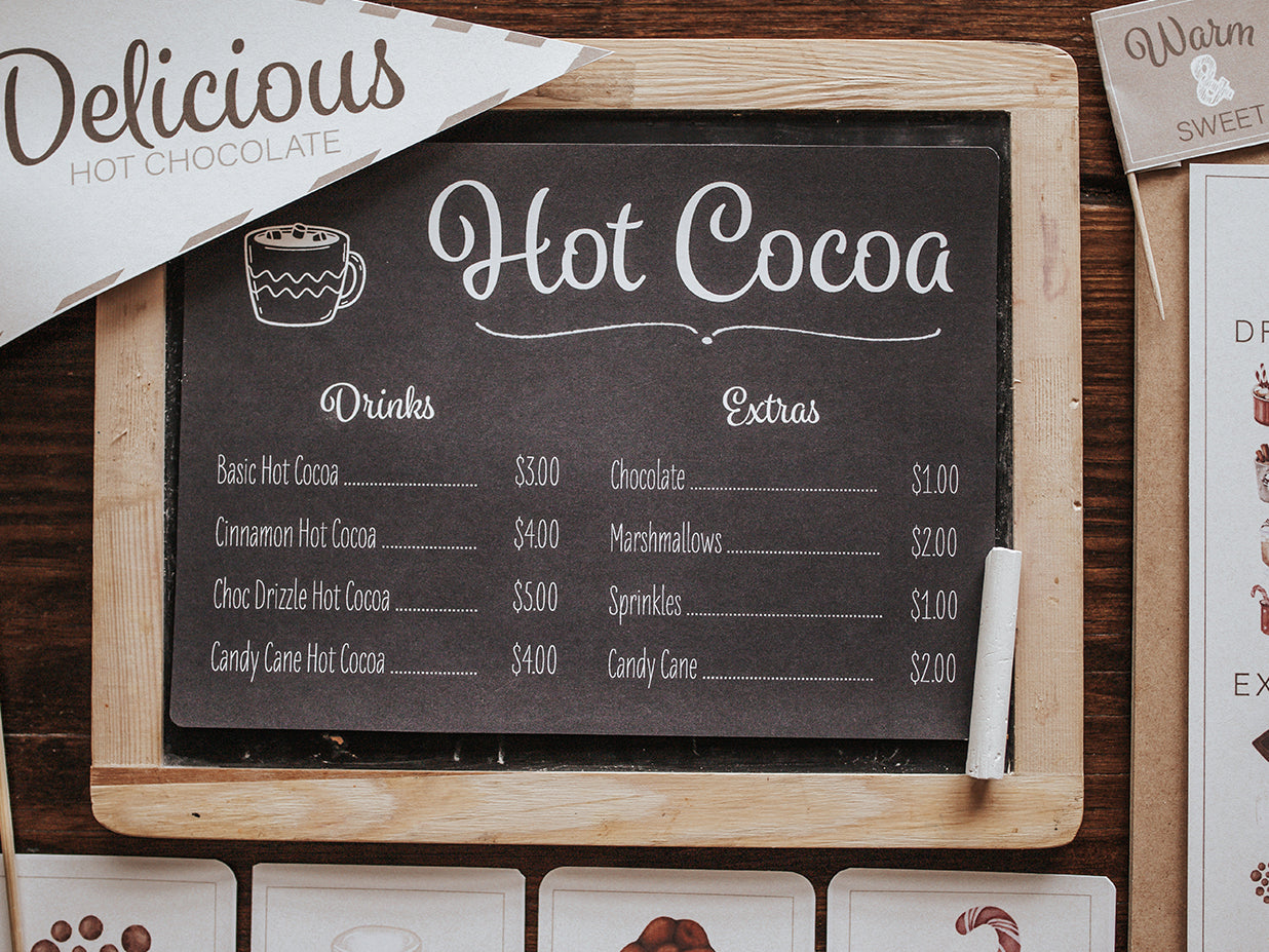 HOT COCOA STAND CHRISTMAS  DRAMATIC PLAY SET