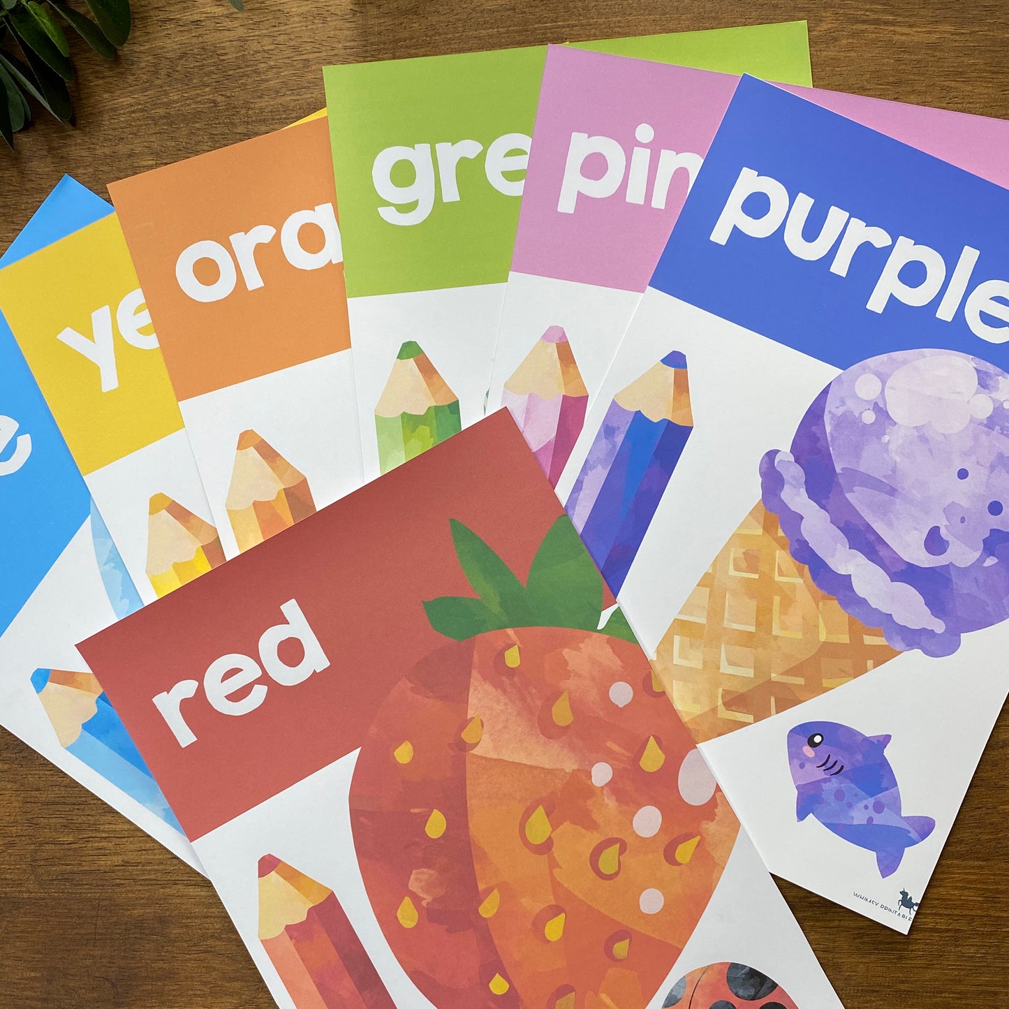 RAINBOW WATERCOLOUR COLOUR POSTERS