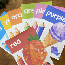 Load image into Gallery viewer, RAINBOW WATERCOLOUR COLOUR POSTERS
